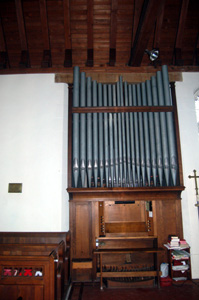The organ in the chancel December 2008